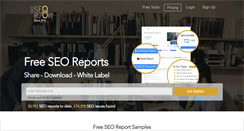 Desktop Screenshot of freeseoreport.com